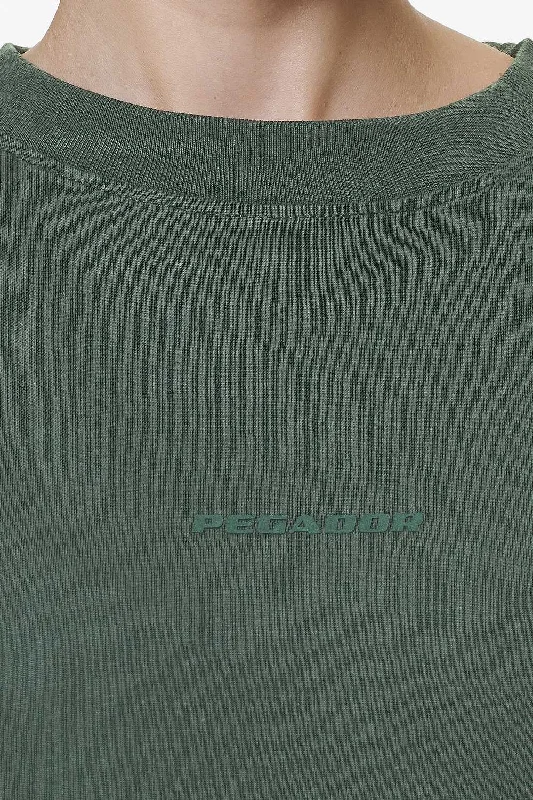 Bel Air Heavy Oversized Tee Washed Sage Green Gum