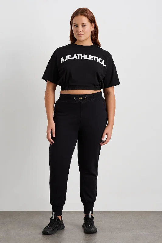 Elasticated Logo Crop Tee 105