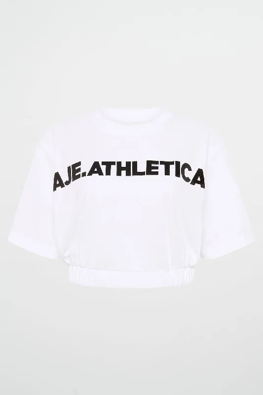 Elasticated Logo Crop Tee 105