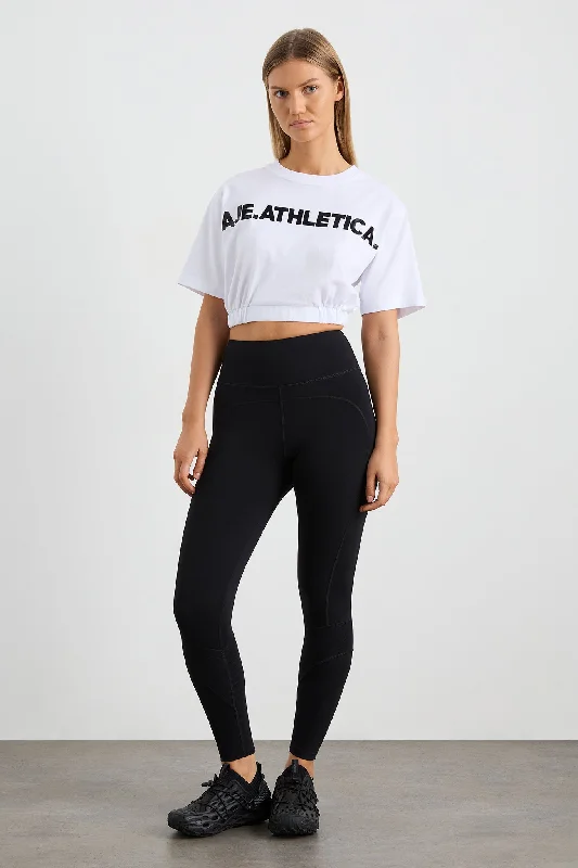 Elasticated Logo Crop Tee 105