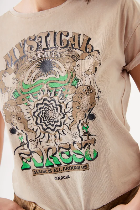 Garcia Mystical Forest T-shirt - Nude