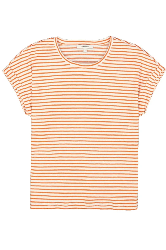 Garcia Striped Tee - Emberglow