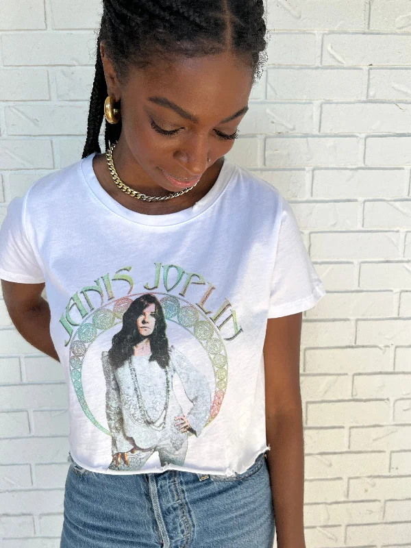 Janis Circle Portrait Crop Tee