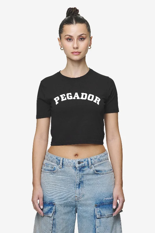 Jenna Cropped Baby Tee Black