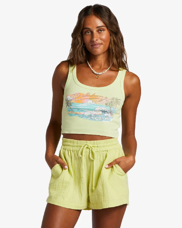 Just My Vibe Tank Top - Light Lime