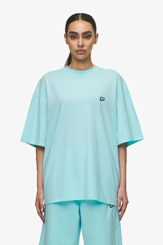 Leono Boxy Tee Washed Sky Blue Sky Blue Gum