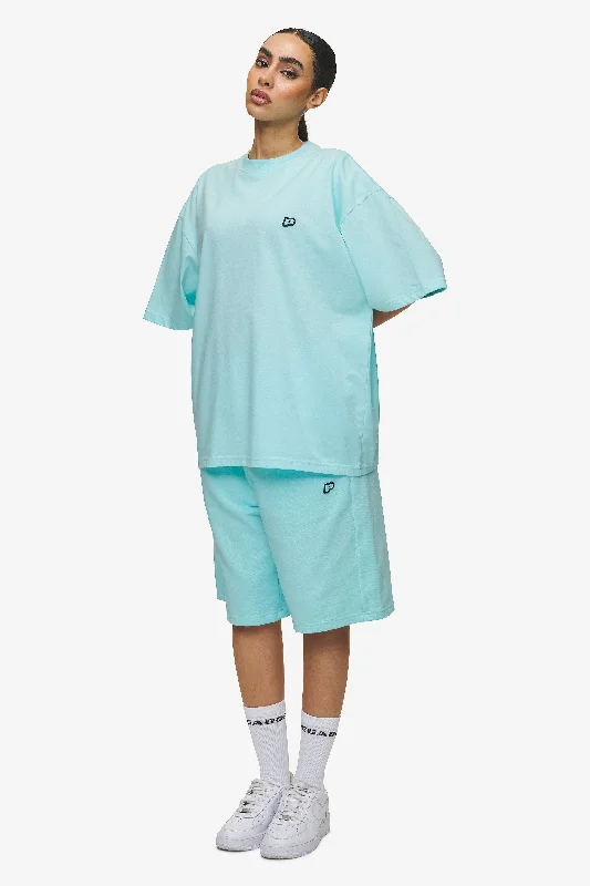 Leono Boxy Tee Washed Sky Blue Sky Blue Gum