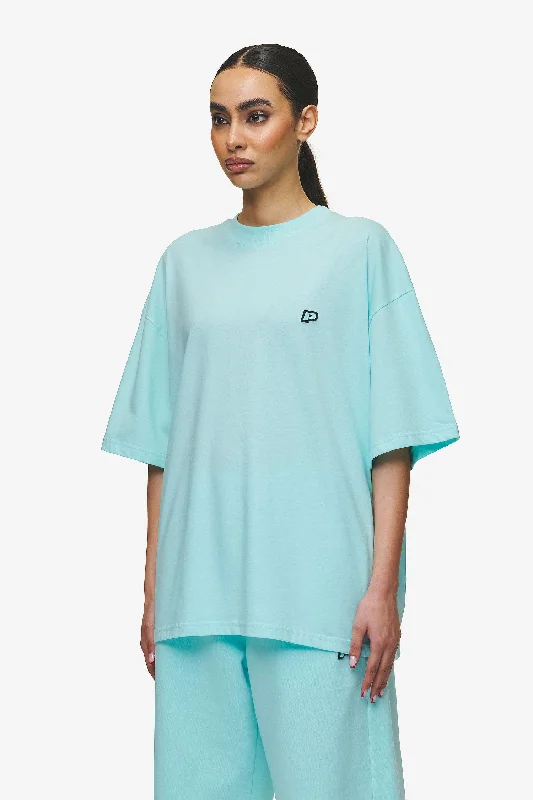 Leono Boxy Tee Washed Sky Blue Sky Blue Gum