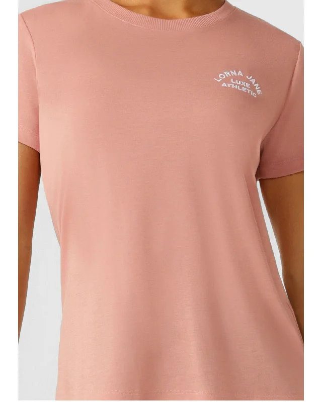 Lorna Jane Lotus T Shirt - Ash Rose