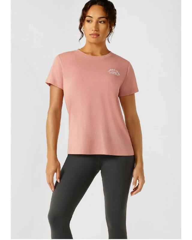 Lorna Jane Lotus T Shirt - Ash Rose