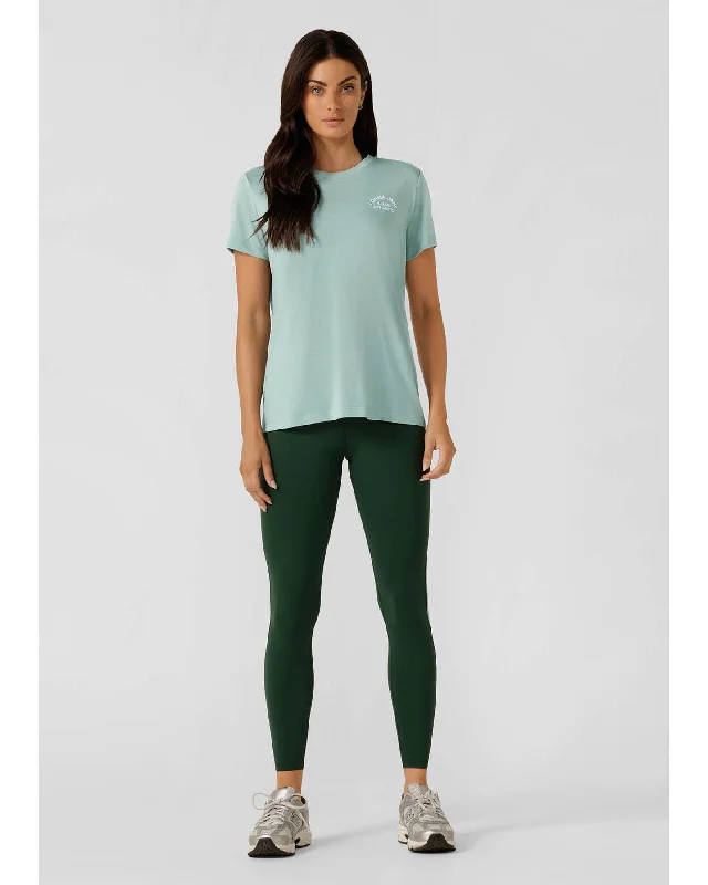 Lorna Jane Lotus T Shirt - Sea Mist