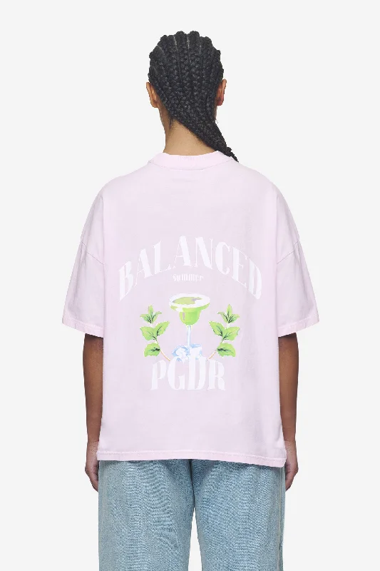 Lucia Heavy Oversized Tee Washed Bubblegum