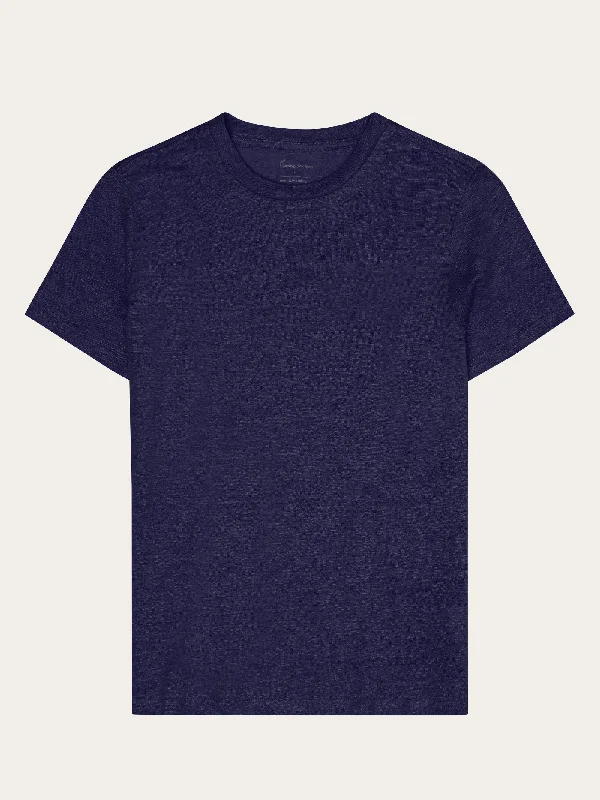 Reg linen t-shirt - Total Eclipse