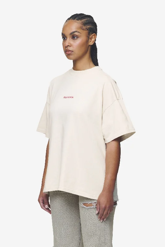 Reyna Heavy Oversized Tee Washed Coast Sand