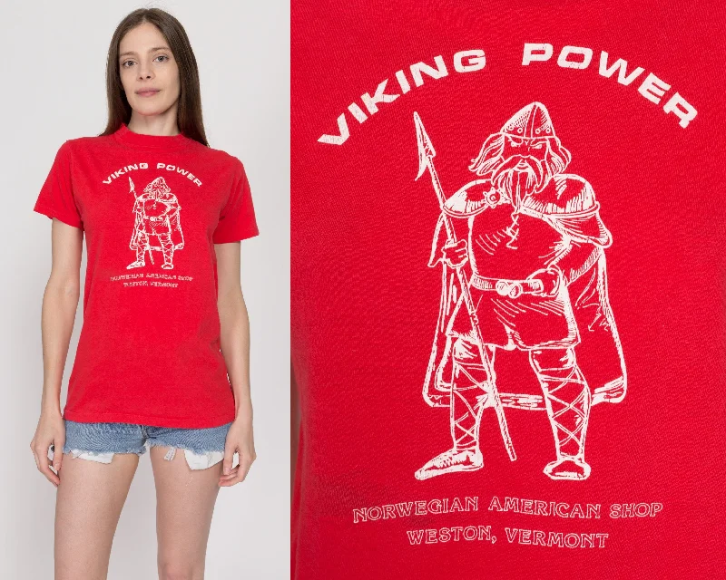 Sm-Med 80s Viking Power T Shirt