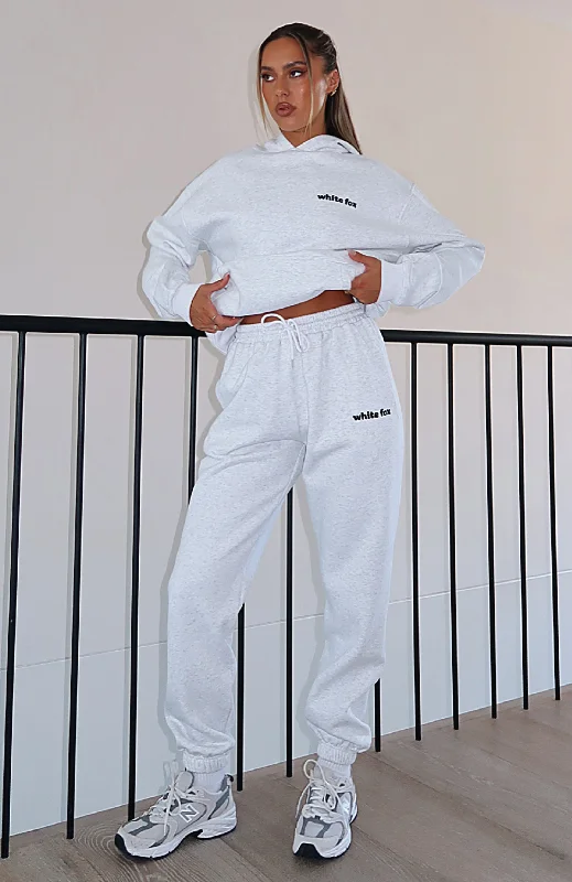 White Fox World Sweatpants Grey Marle