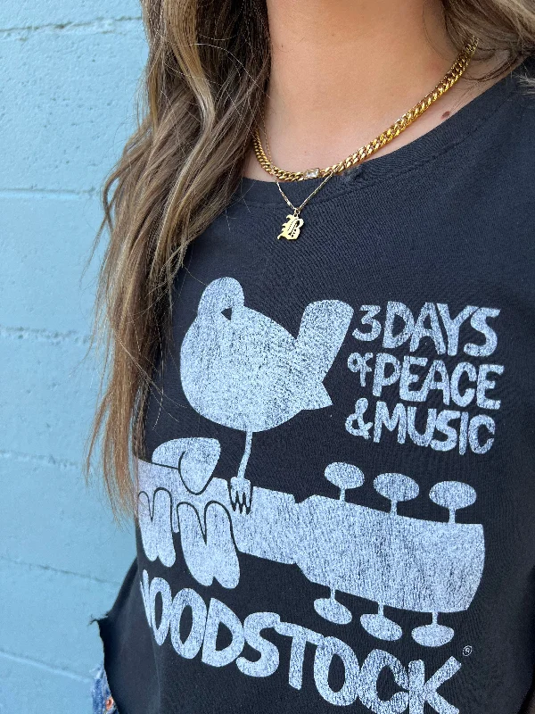 Woodstock Poster Crop Tee