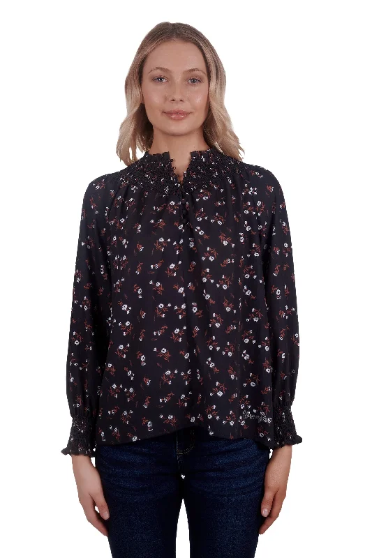 X4W2513082 Wrangler Women's Clarinda LS Blouse