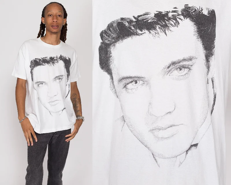 XL 90s Elvis Presley Big Print T Shirt