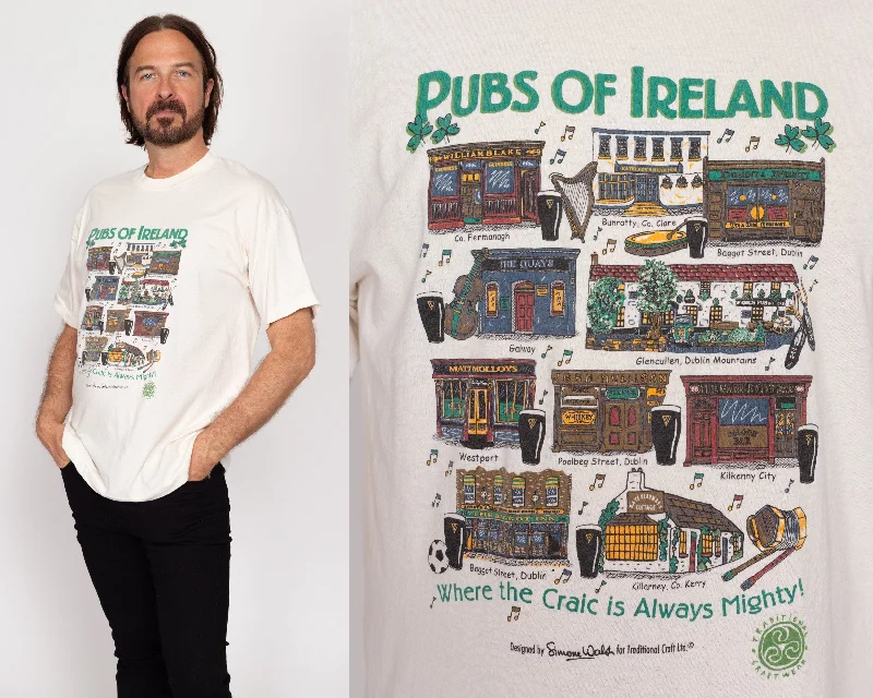 XL 90s Pubs Of Ireland T Shirt