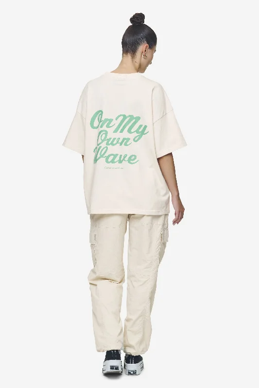 Yebra Heavy Oversized Tee Washed Coast Sand