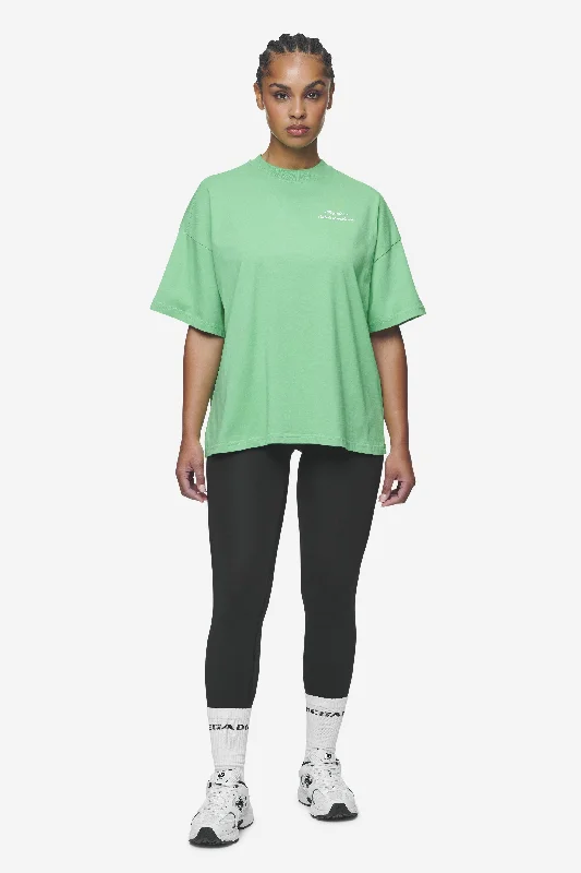 Yebra Heavy Oversized Tee Washed Peppermint Green