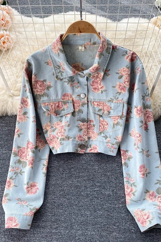 Denim Jacket Women's versatile Jacket Top  1495