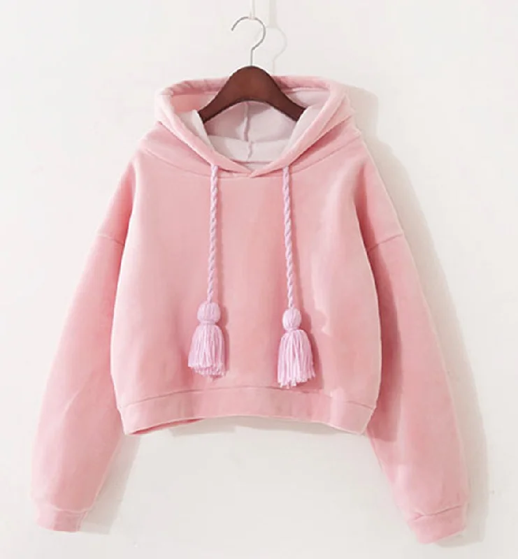 Sweet oversized cropped hoodie  237