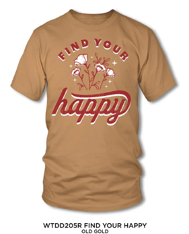 Women's Find Your Happy Short Sleeve Screen Tee