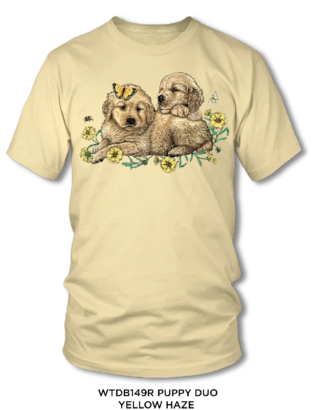 Women's Puppy Duo Short Sleeve Screen Tee