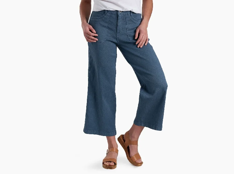 Women's Seaboard Crop Wide Leg Pant - Flint Blue