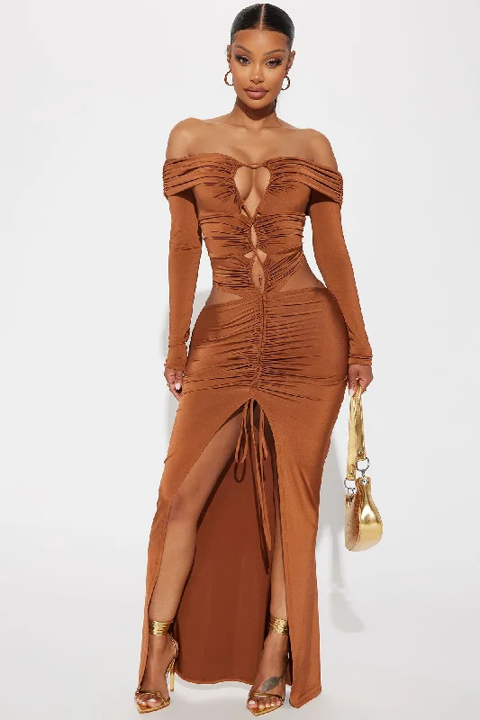 Elena Maxi Dress - Cognac