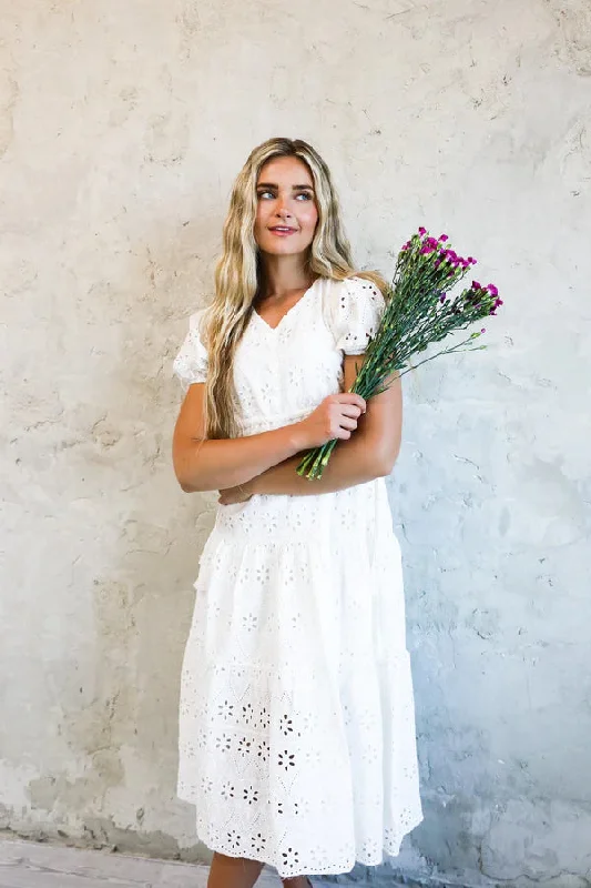 Randa White Eyelet