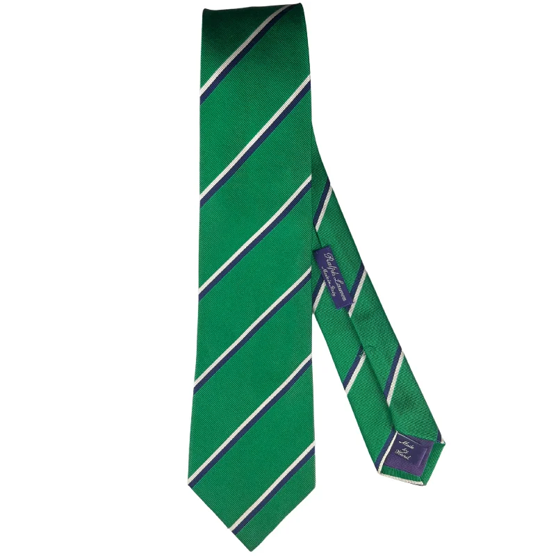 Vintage Ralph Lauren Purple Label Tie Kelly Green Necktie