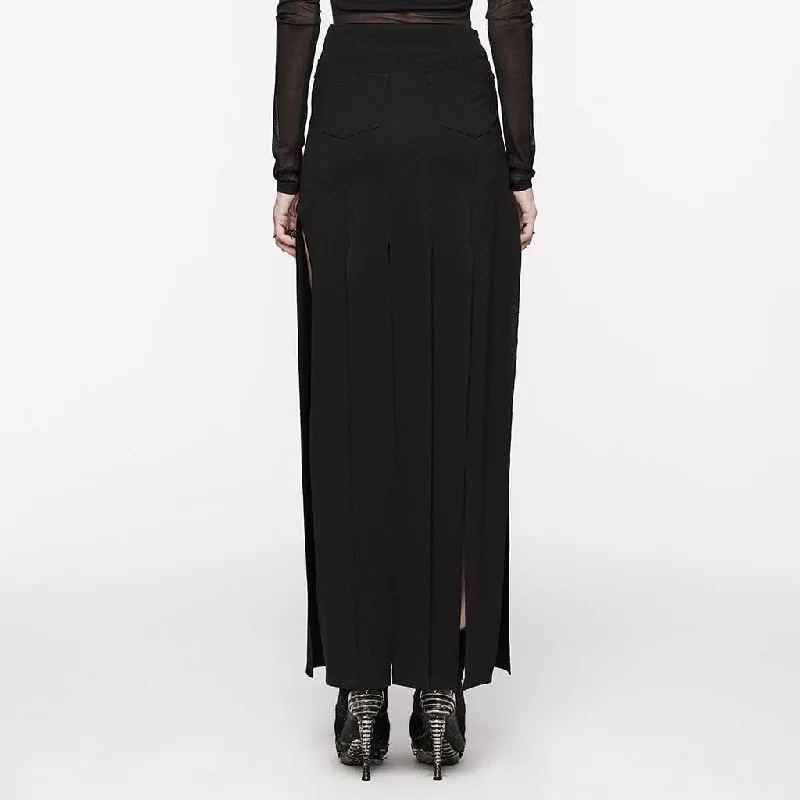 Women's Punk Tassel High-waisted Skirt